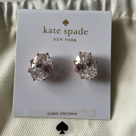 New Kate Spade rose gold earrings - Picture 1 of 3